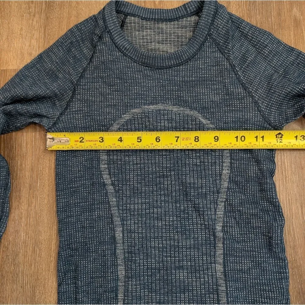 Lululemon Swiftly Wool Pullover Night Diver Blue Size 2